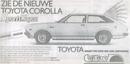 Nieuwe Corolla Sportswagon Toyota show in 1977