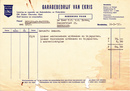 Rekening uit 1957 Van Ekris General Motors Service
