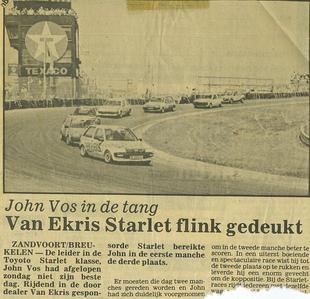 John Vos voor Van Ekris in de Starlet