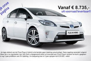Actie Toyota Prius Plug-in uit voorraad leverbaar